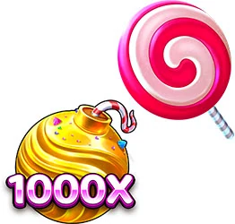 Sweet Bonanza 1000 çarpan bombası ve lolipop scatter