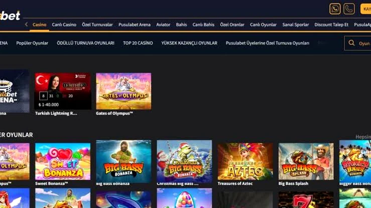 Pusulabet Sweet Bonanza casino ekranı